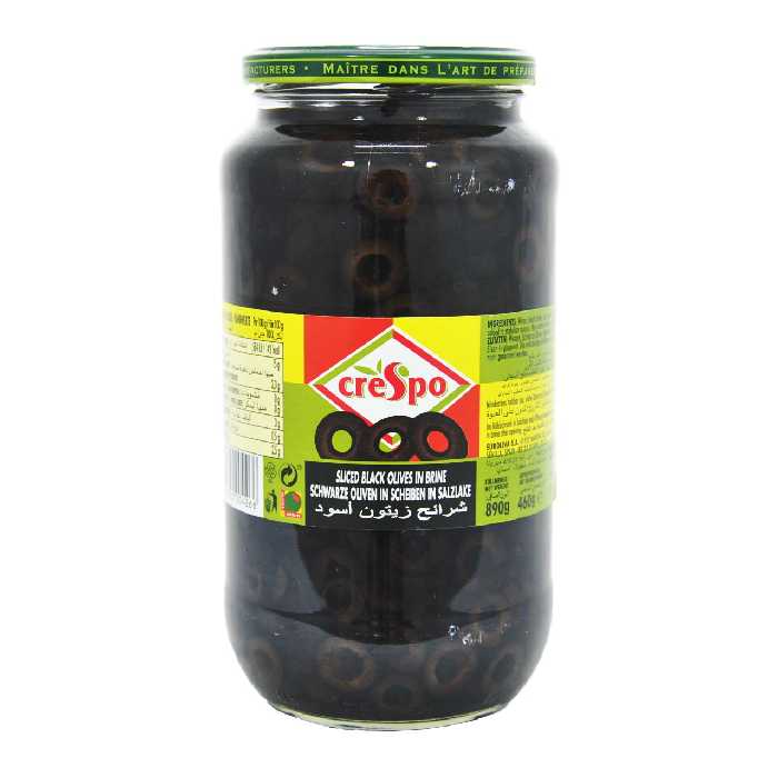 زیتون سیاه حلقه شده ( اسلایس ) 890 گرم کرسپو - crespo