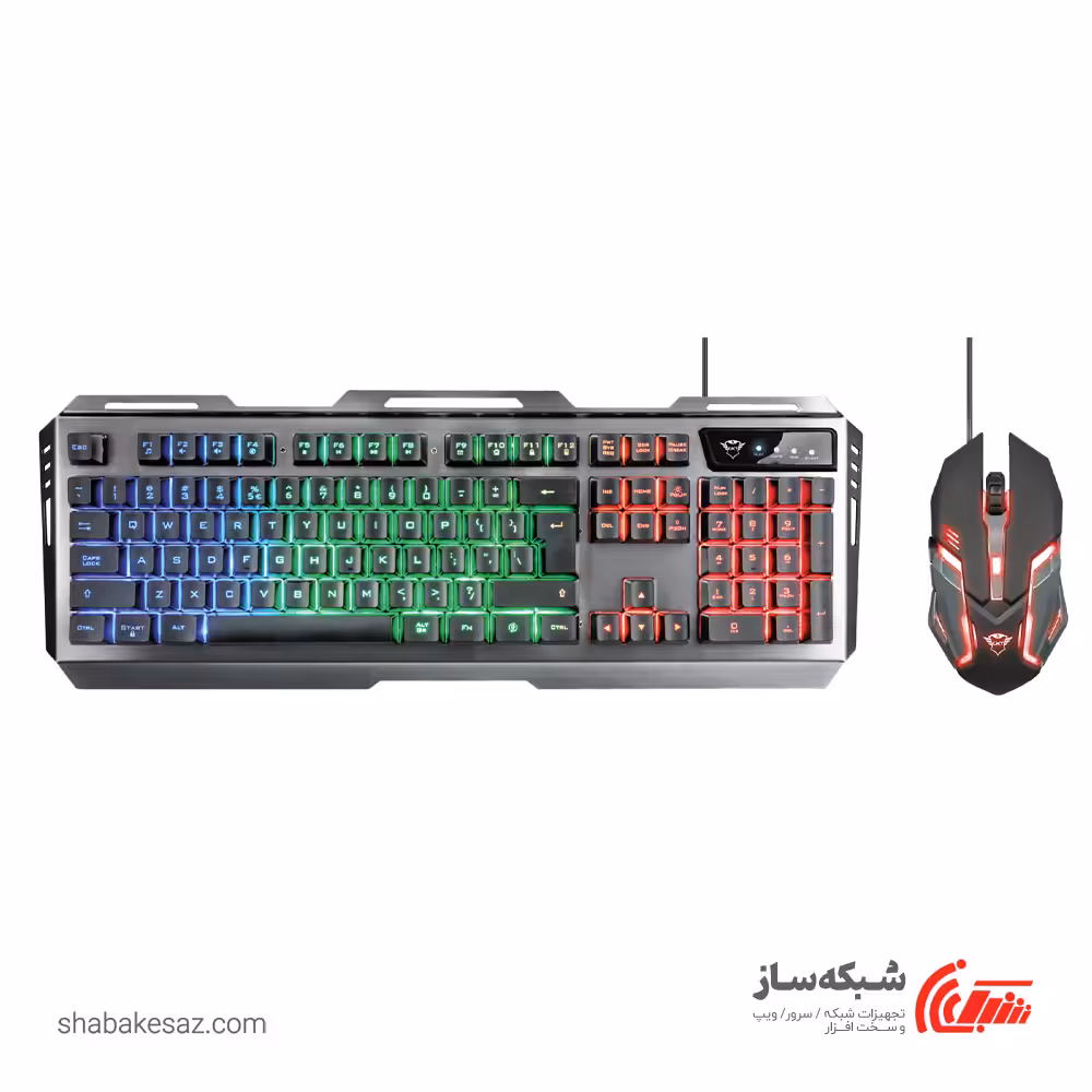 قیمت و خرید کیبورد و ماوس گیمینگ تراست Trust GXT 845 Tural - شبکه ساز