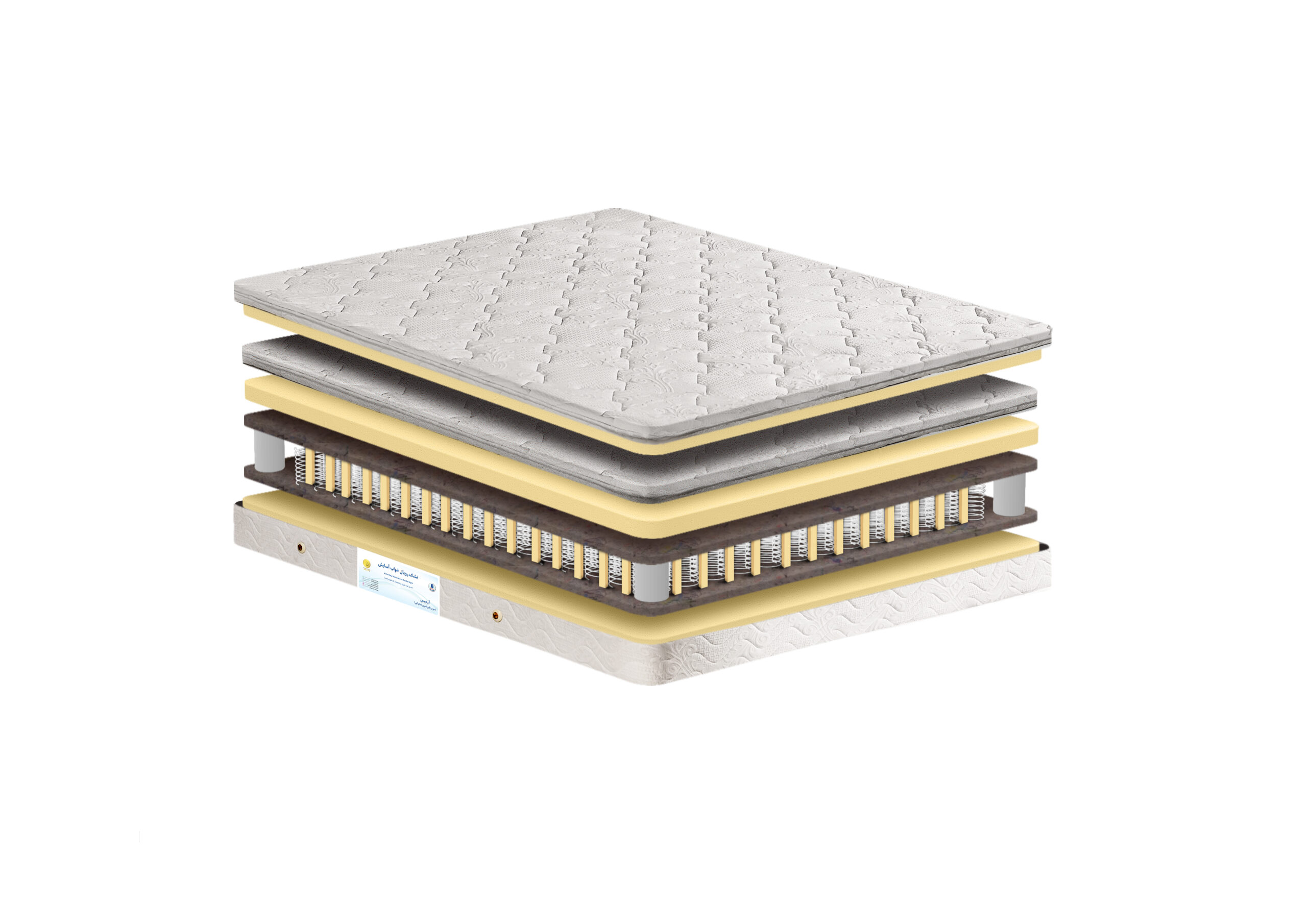 تشک یک نفره رویال خواب آسایش مدل آرمیس سایز 120*200 سانتیمتر