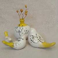 ست پرنده ( مرغ آمین ) و انار سرامیکی کد 24