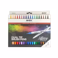 ماژیک آرتیکس 18 رنگ دو سر براش و نمدی