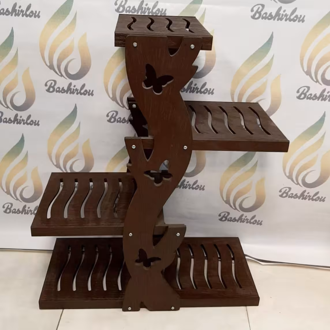 استند گل میز زیر گلدونی