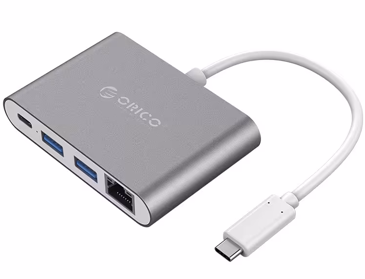 هاب Type-C به Type-C / USB3.0 /RJ45 اوریکو مدل RCR2A