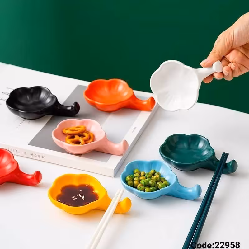 مزه خوری سرامیکی نقلی طرح گل