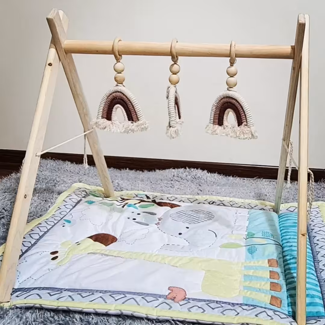 پلی جیم چوبی کودک  بدون آویز (پس کرایه)