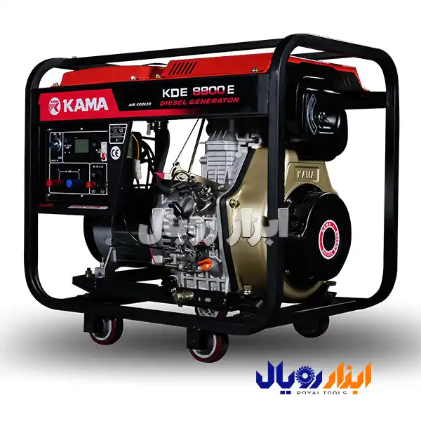 موتور برق دیزلی استارتی تک فاز کاما KDE8800E