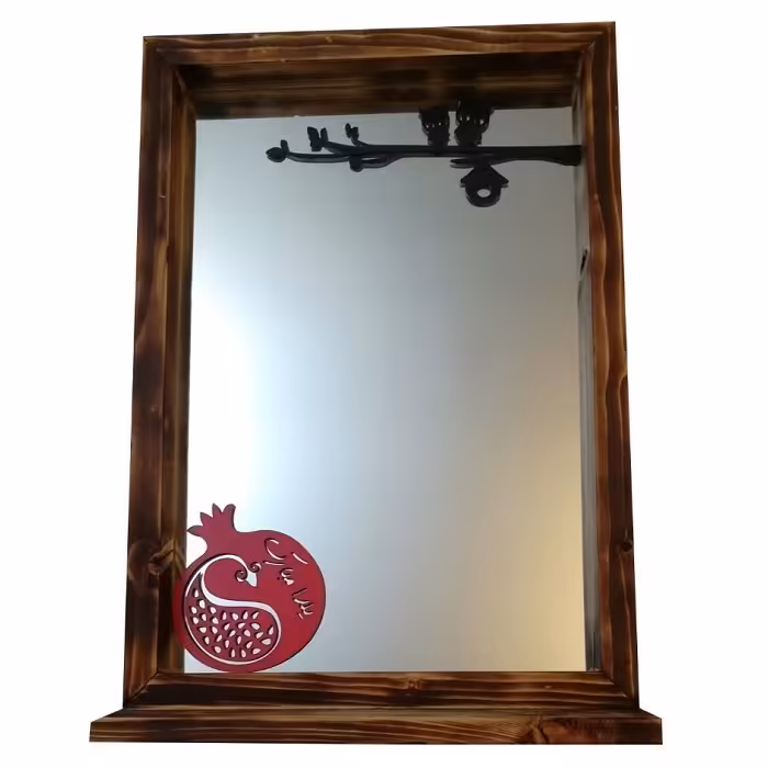 آینه قاب چوبی طرح یلدا مدل SAG-05