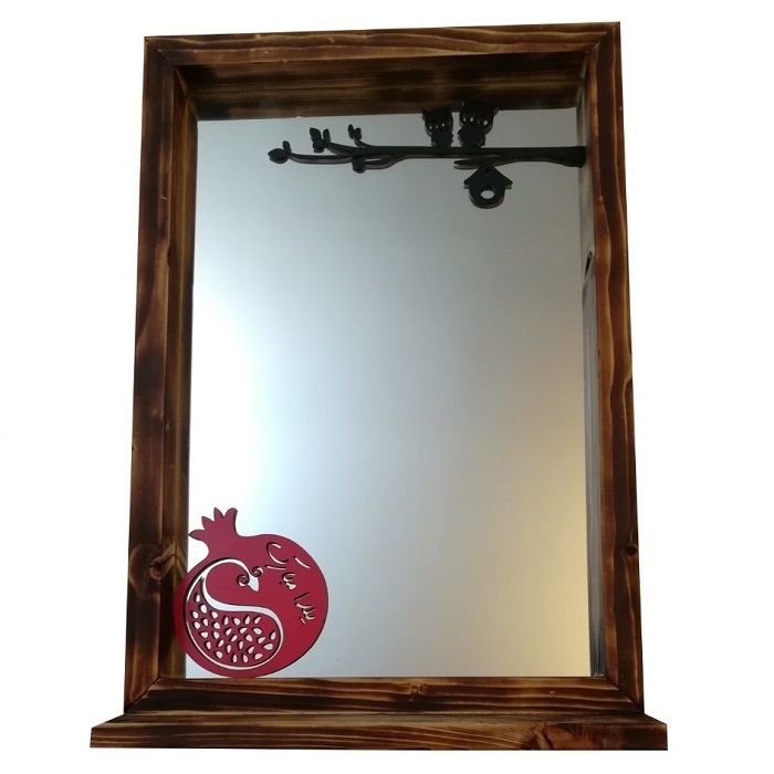 آینه قاب چوبی طرح یلدا مدل SAG-05