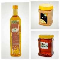پک روغن ارده، ارده، عسل صبحانه فدک