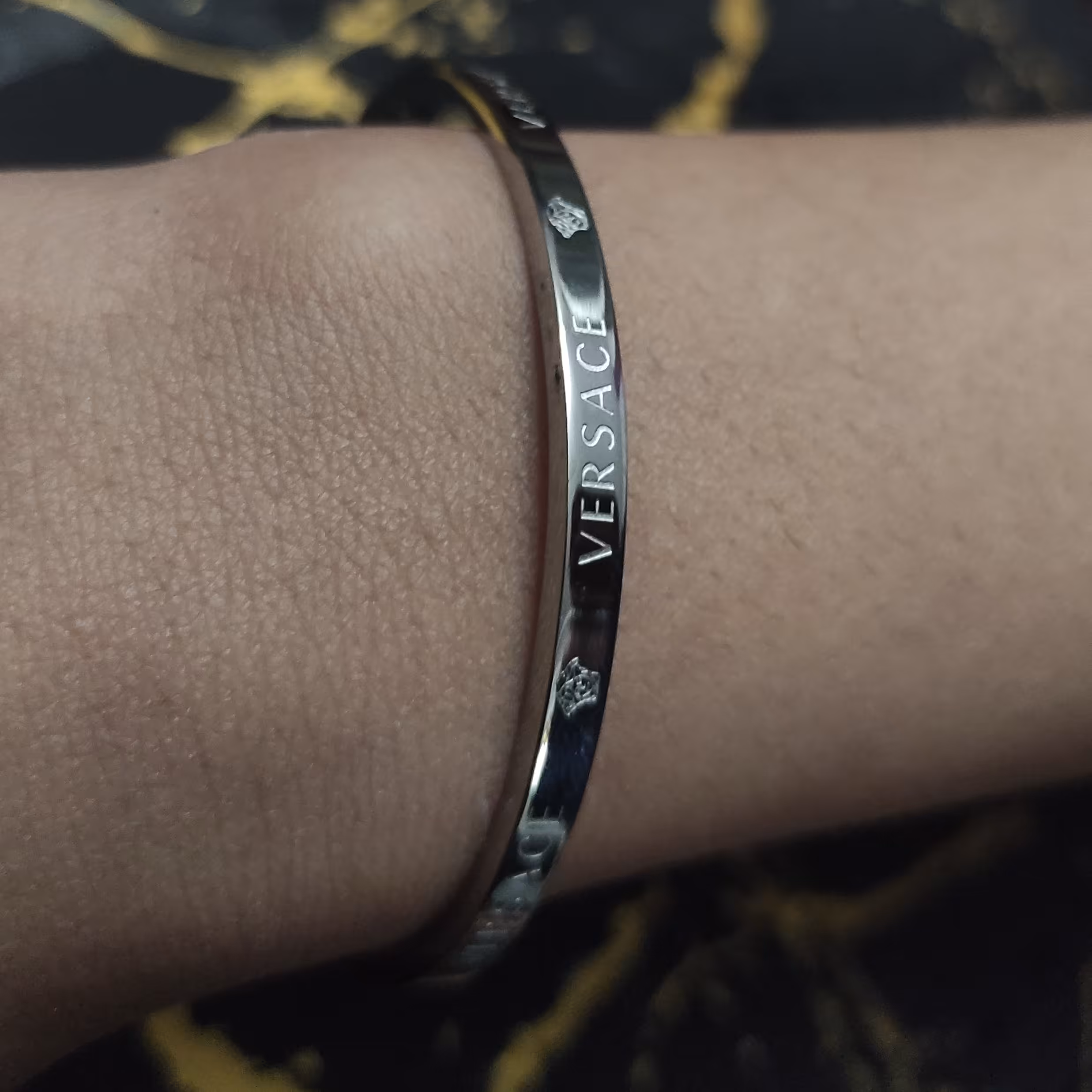 دستبند النگویی نقره ای