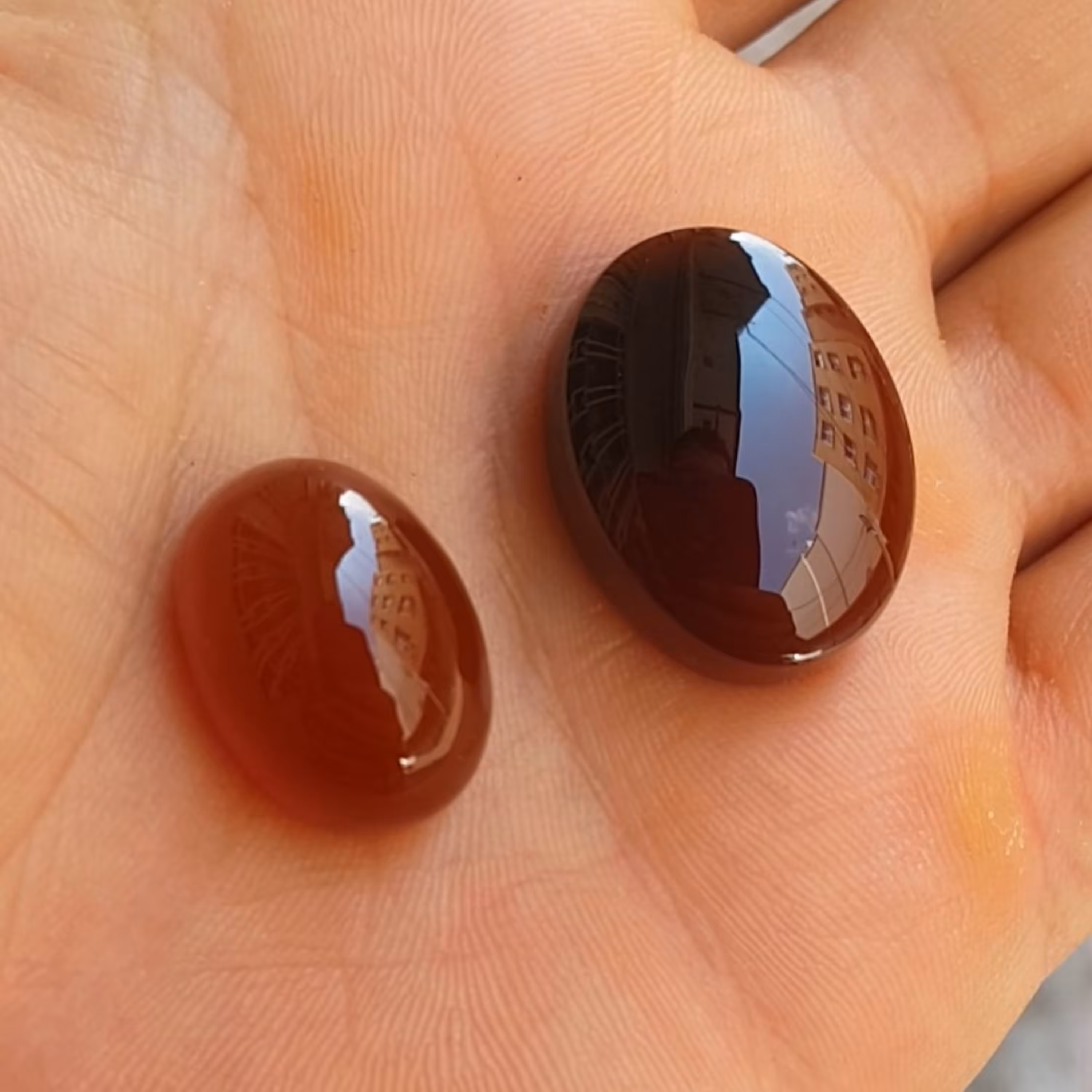 نگین عقیق سرخ و عقیق کرزی یمنی