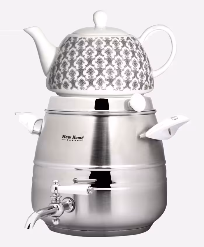 کتری و قوری استیل 5 لیتری نیوهوم NH19-1909