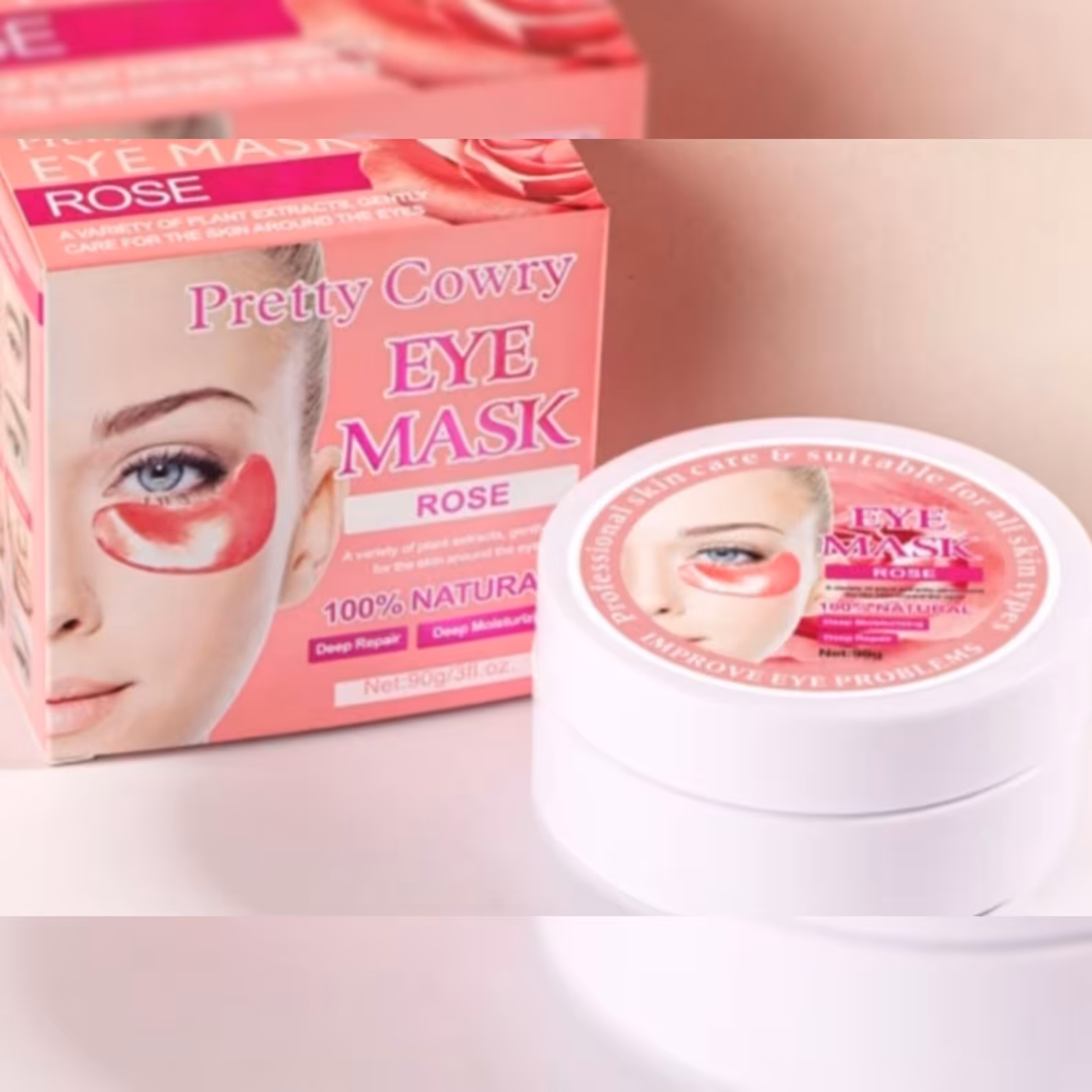 پچ و ماسک زیرچشم کاسه ای گل رز