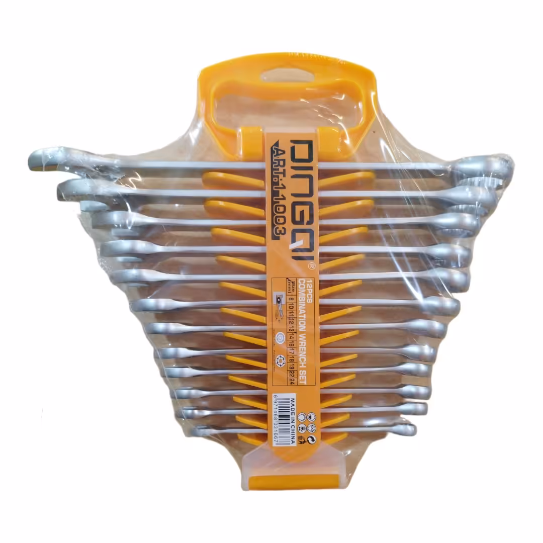 مجموعە  12 عددی آچار یکسر رینگ دینگشی ، مناسب صنعتگران و کامیون داران 