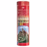 مداد رنگی 36 رنگ جعبه استوانه ای فلزی فابرکاستل Faber-Castell