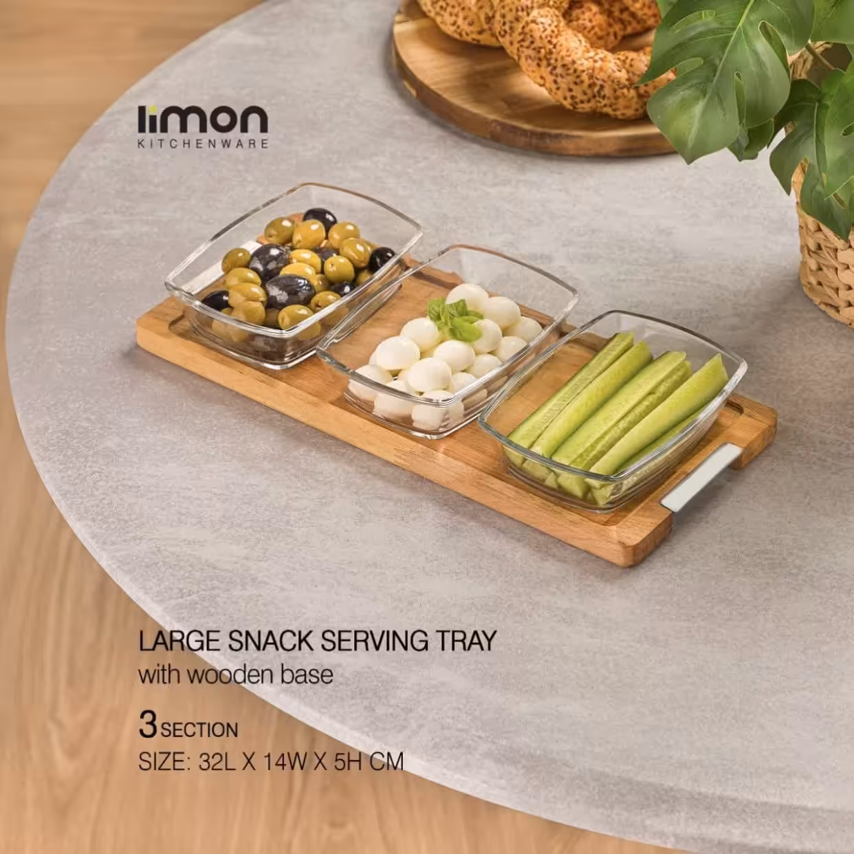 اردوخوری بزرگ 3خانه پایه چوبی لیمون