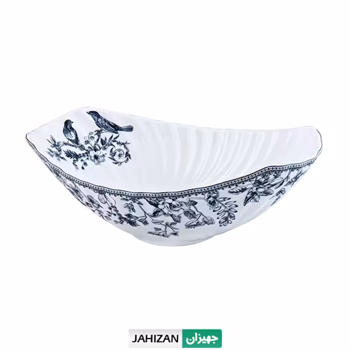 میوه خوري گود بیضي کوچک گلدکیش طرح لوتوس مدل GK701105-1