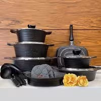 سرویس قابلمه 16 پارچه یونیک لاین کد 7981    قابلمه یونیک  سرویس یونیک  قابلمه گرانیتی قابلمه چدن