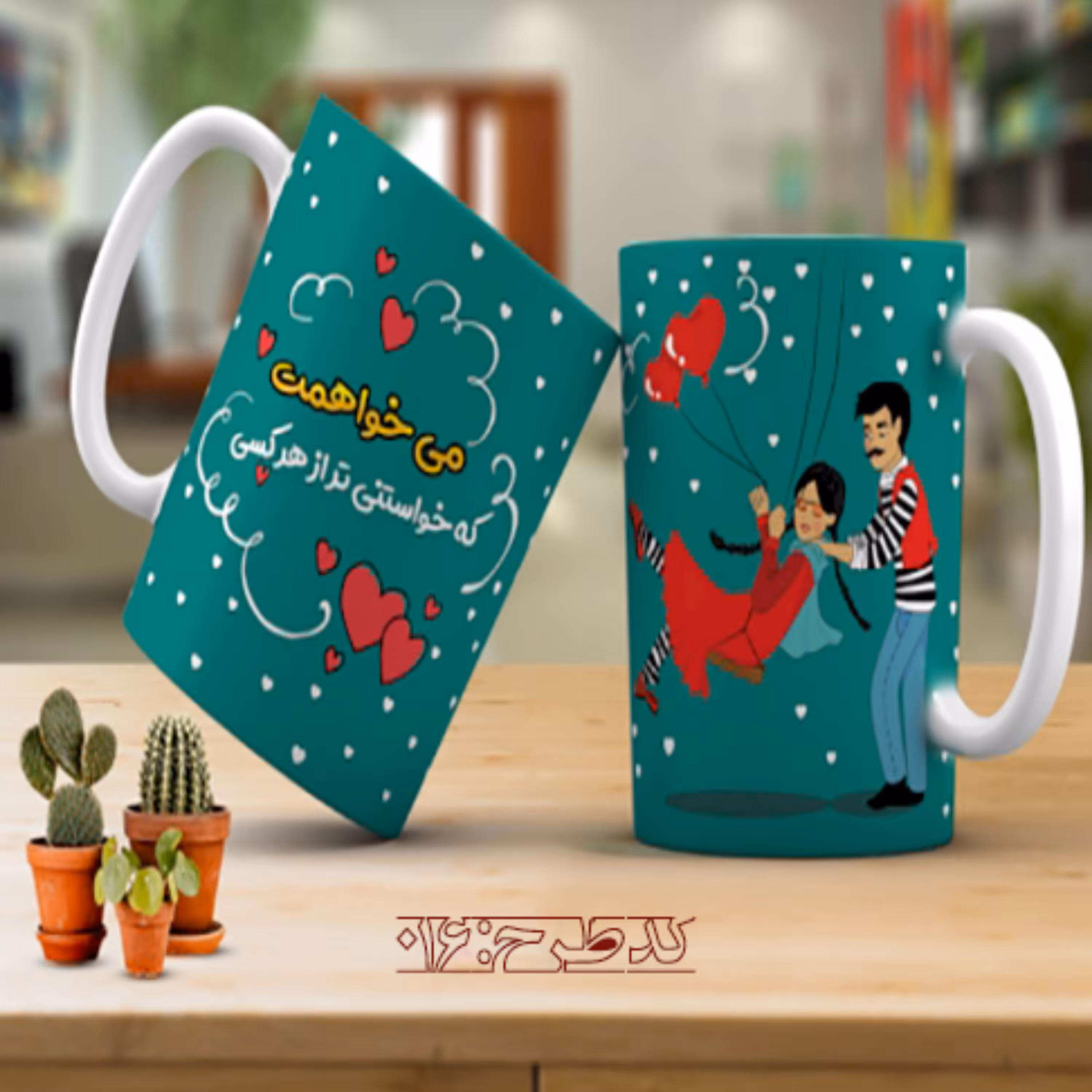 ماگ عاشقانه فانتزی طرح 016