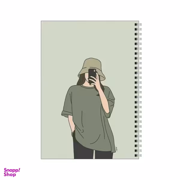 دفتر مشق 80 برگ بامبیلیپ طرح سلفی با استایل سفر کد 9290899