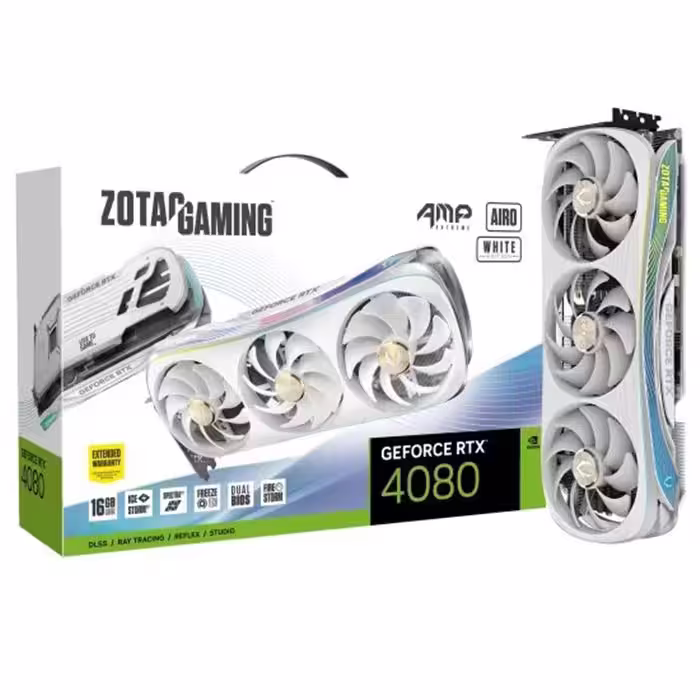 کارت گرافیک زوتک Zotac RTX 4080 AMP Extreme AIRO White Edition 16GB