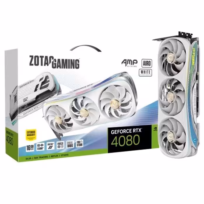 کارت گرافیک زوتک Zotac RTX 4080 AMP Extreme AIRO White Edition 16GB