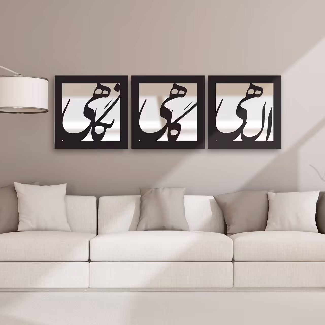 تابلو 3 تکه  آینه سالی وان مدل الهی 30