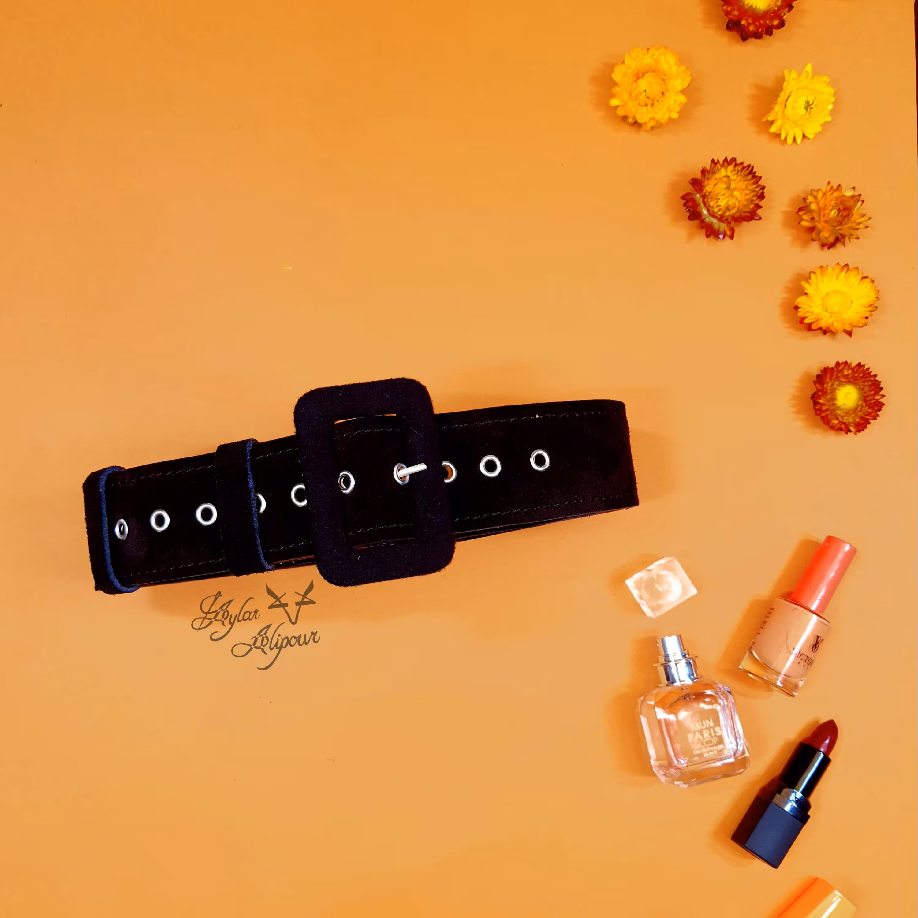 کمربند اشبالت چرمی 5 سانتی بسیار زیبا کد 244