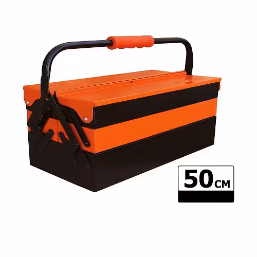 جعبه ابزار فلزی تانوس 50 سانت اتوماتیک دو طبقه TANOS