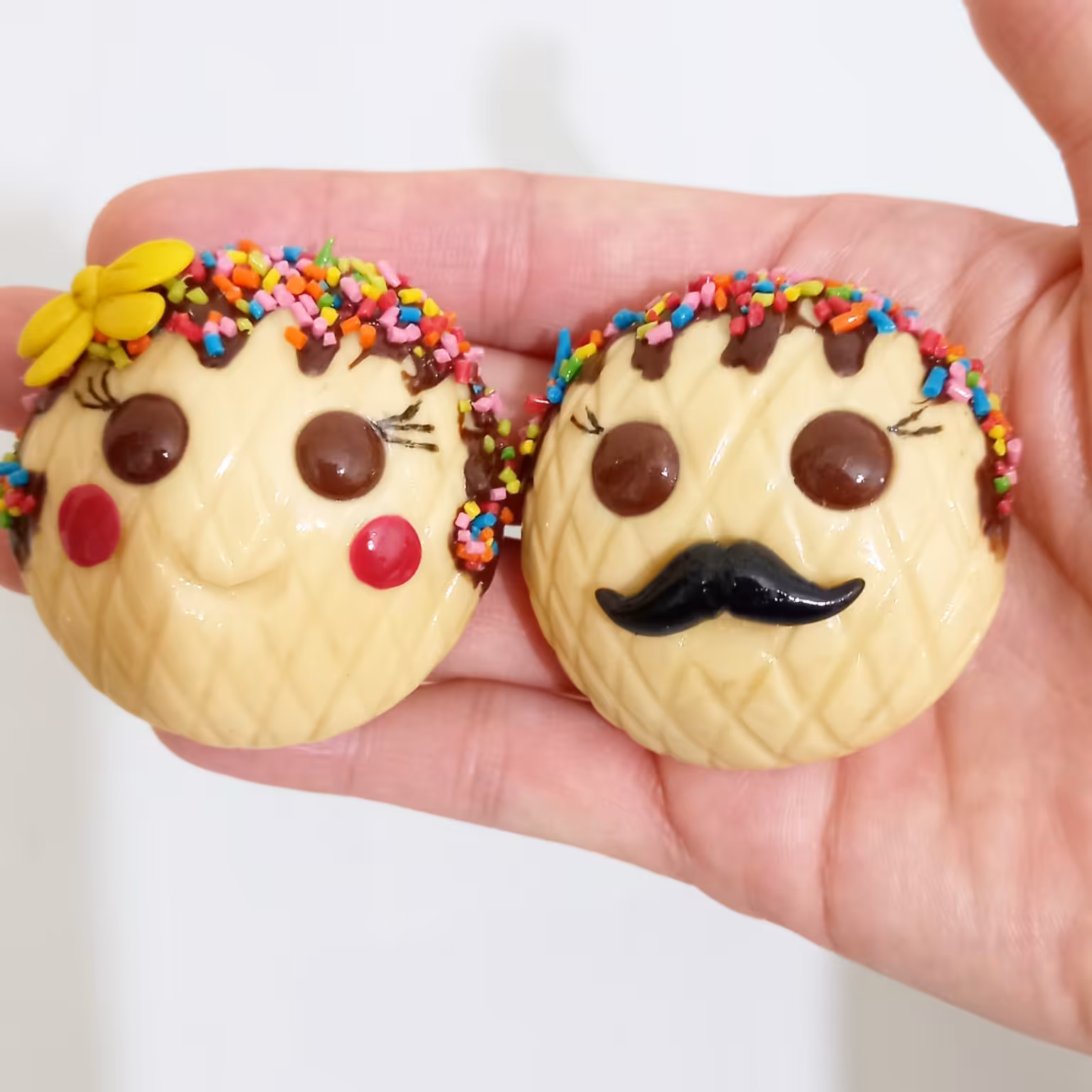 مگنت (2 تایی) دستساز خمیر ایتالیایی، کیلر خورده، مناسب برای تزئین سطوح فلزی