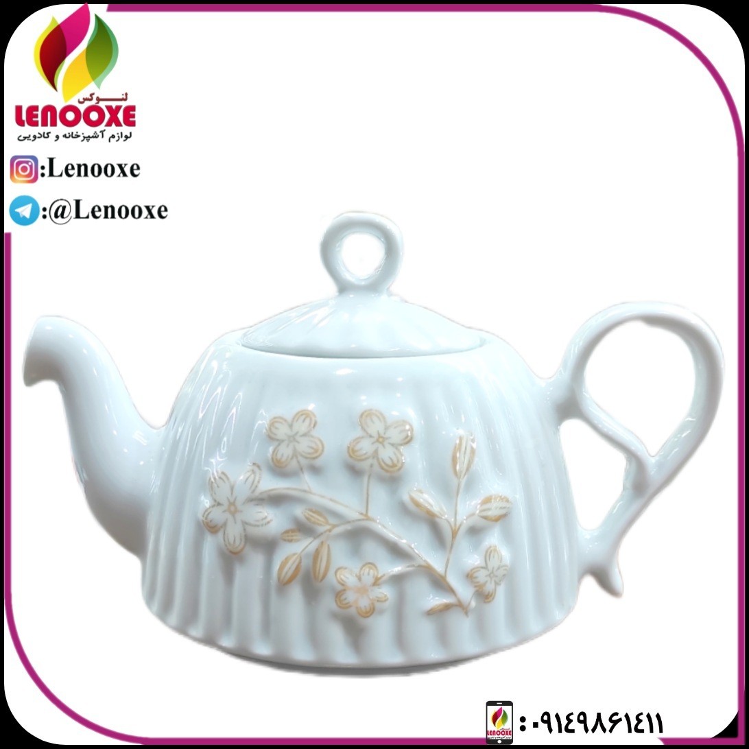 قوری چینی رو کتری گل دار ارسال رایگان