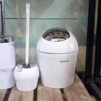 سطل وبرس سفیدمدل خورشید(ارسال تیپاکس پس کرایه)