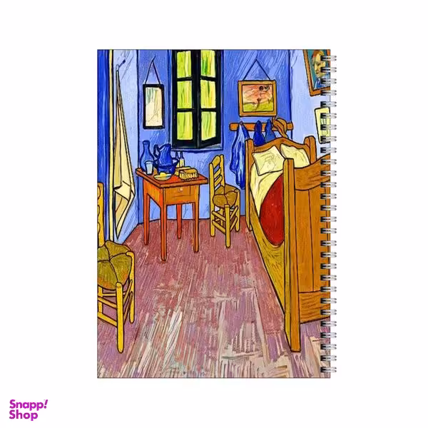 دفتر مشق 80 برگ بامبیلیپ طرح تابلو اتاق ونسان ونگوگ کد 7965301