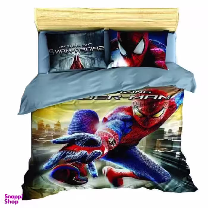 سرویس روتختی مدل مرد عنکبوتی Spiderman یک نفره 5 تکه