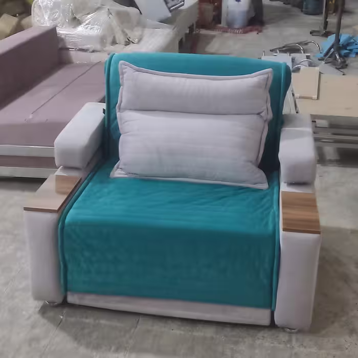 مبل تختخوابشو مدل ریلی تک نفره عرض 80 با دسته لارکس وشاسی تمام فلزی رنگ کوره ای ضمانت دوساله 