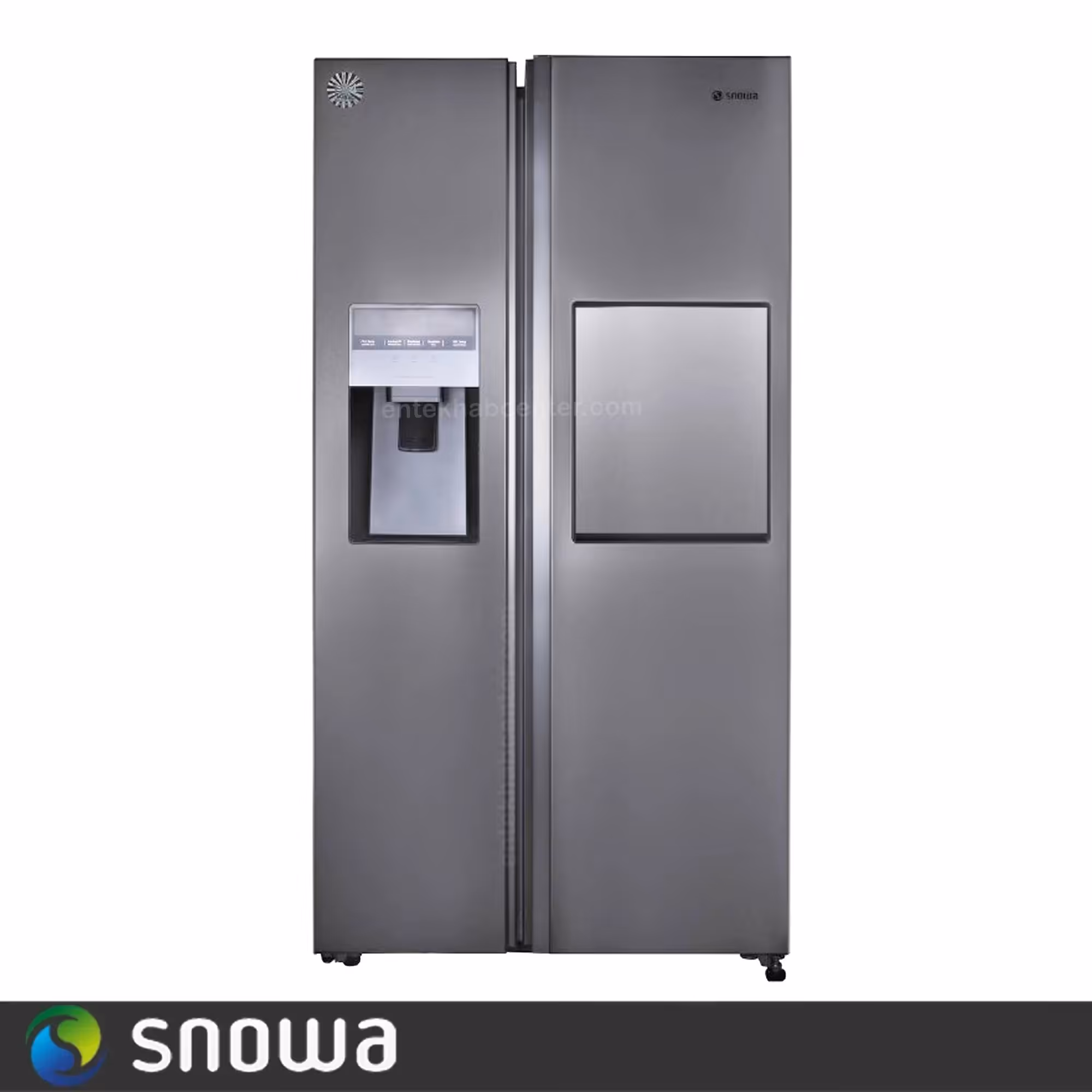 یخچال فریزر ساید بای ساید 35 فوت اسنوا مدل هایپر  S8-2353SS رنگ استیل