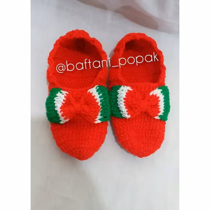 پاپوش  یلدایی بافتنی پونه درسایز دلخواهت سفارش بده 