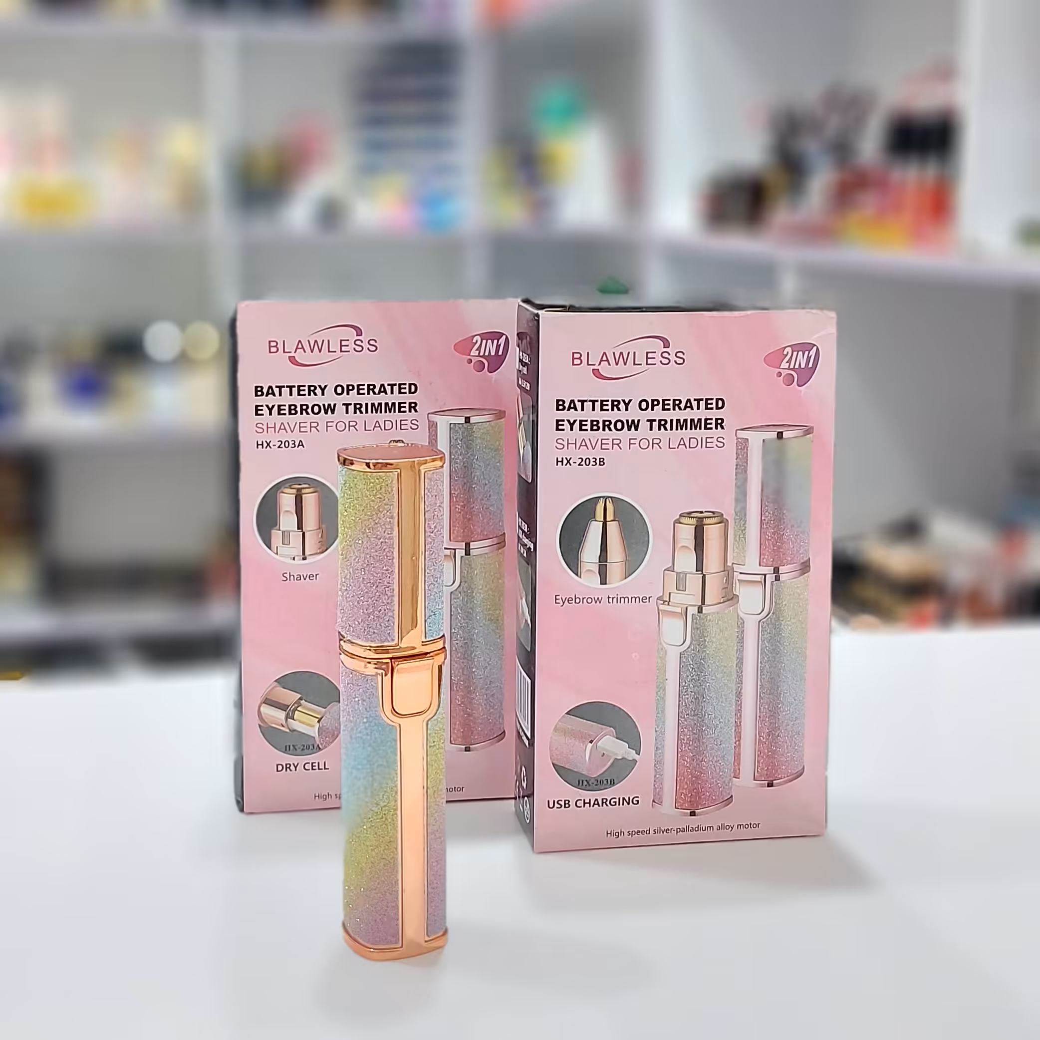 موزن ابرو و پشت لب خودکاری از برند بلاولس شارژی 