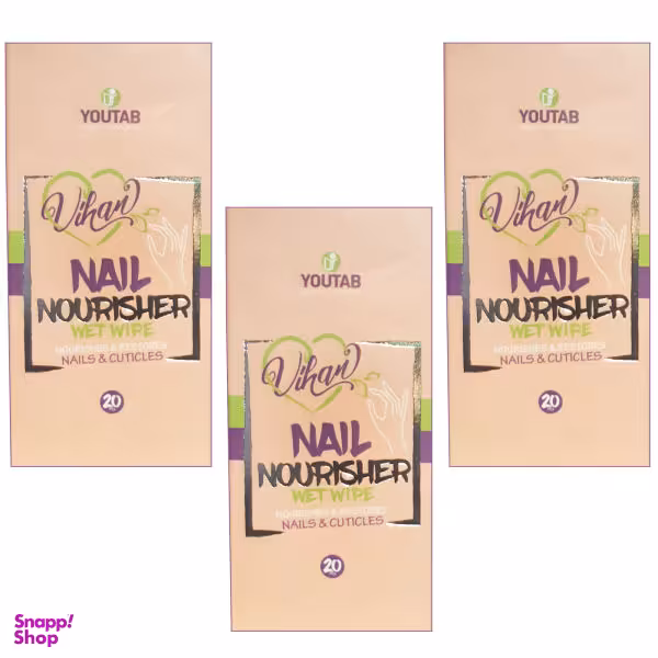 پد تقویت کننده ناخن ویهان (Vihan) مدل Nourisher مجموعه 3 عددی