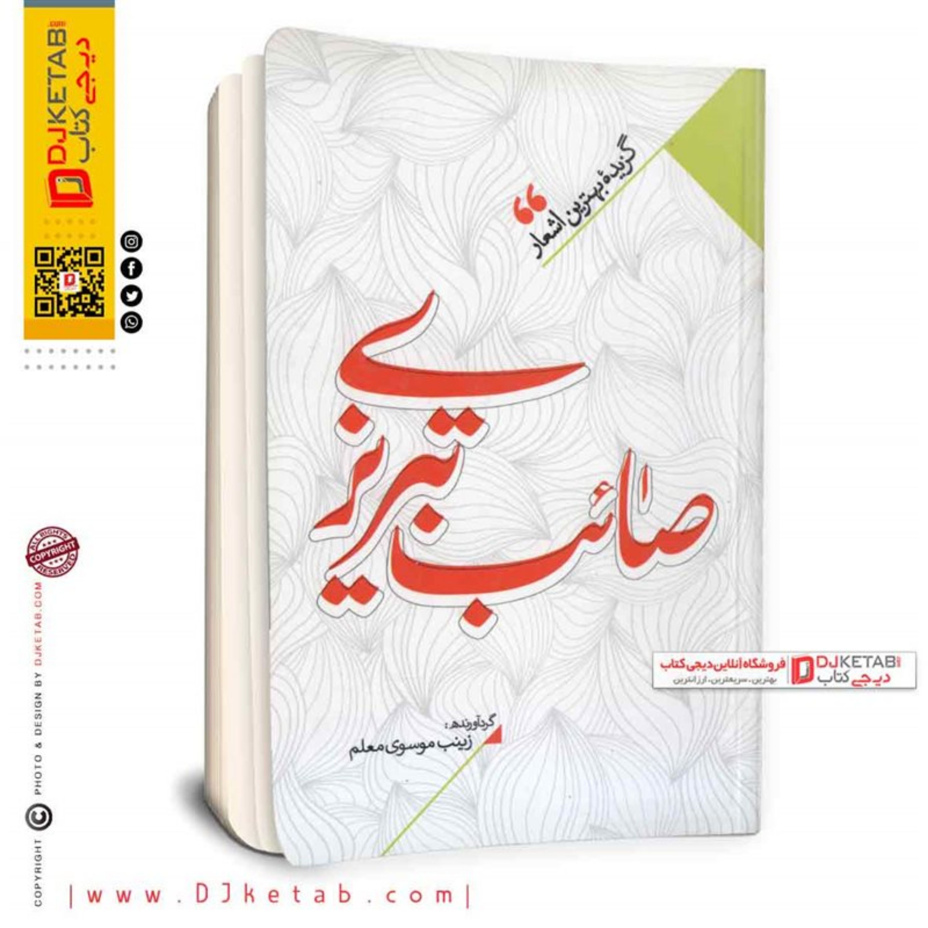 کتاب گزیده بهترین اشعار (صائب تبریزی)