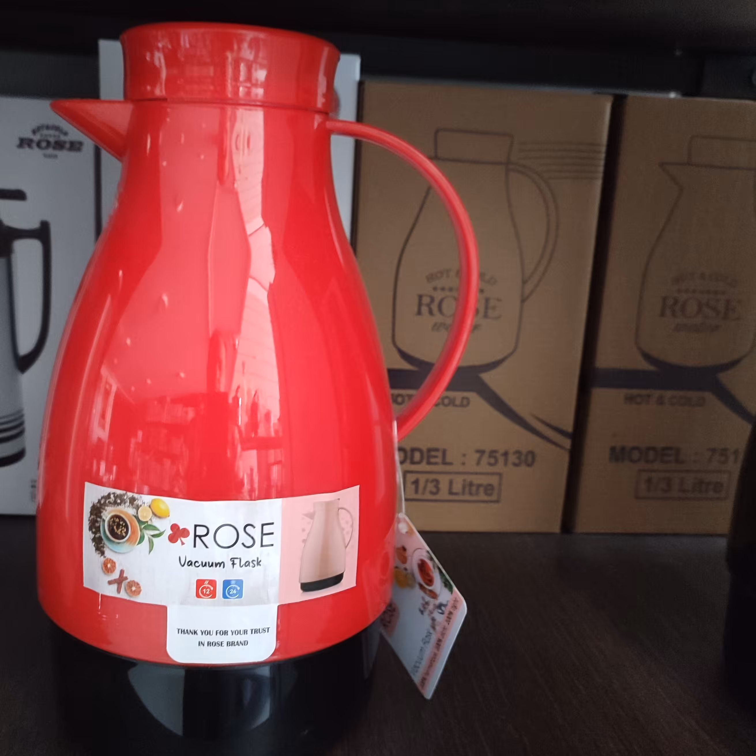 فلاسک  چای رز  رنگی1/3لیتری 