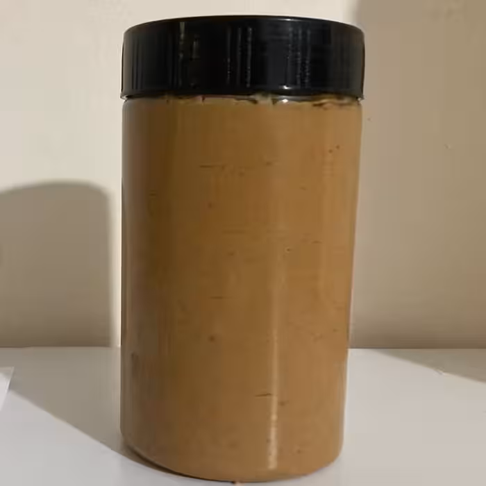 کره بادام زمینی 600 گرمی اعلا و کاملا خالص و طبیعی