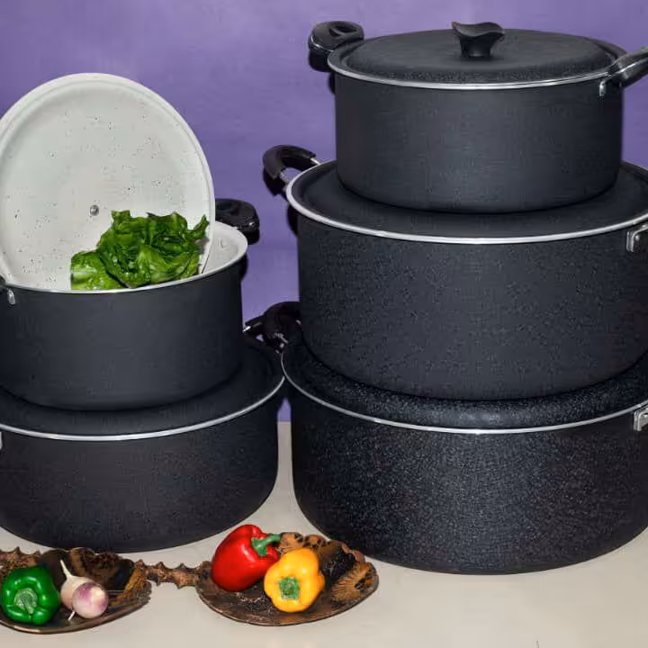 سرویس قابلمه سایز بزرگ گرانیتی 5 سایز