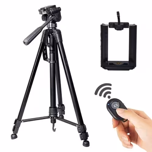 سه پایه موبایل ویفنگ همراه ریموت و هولدر مدل Weifeng WT-3540