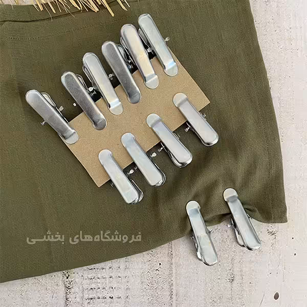 گیره لباس فلزی بسته 12 عددی