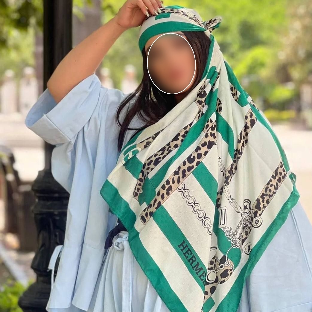 شال مجلسی نخی طرح هرمس