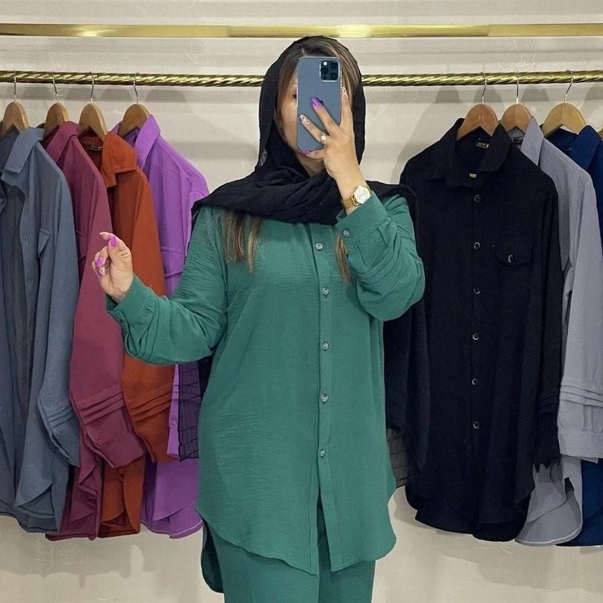 مانتو ابر و بادی تابستانی دارای رنگبندی