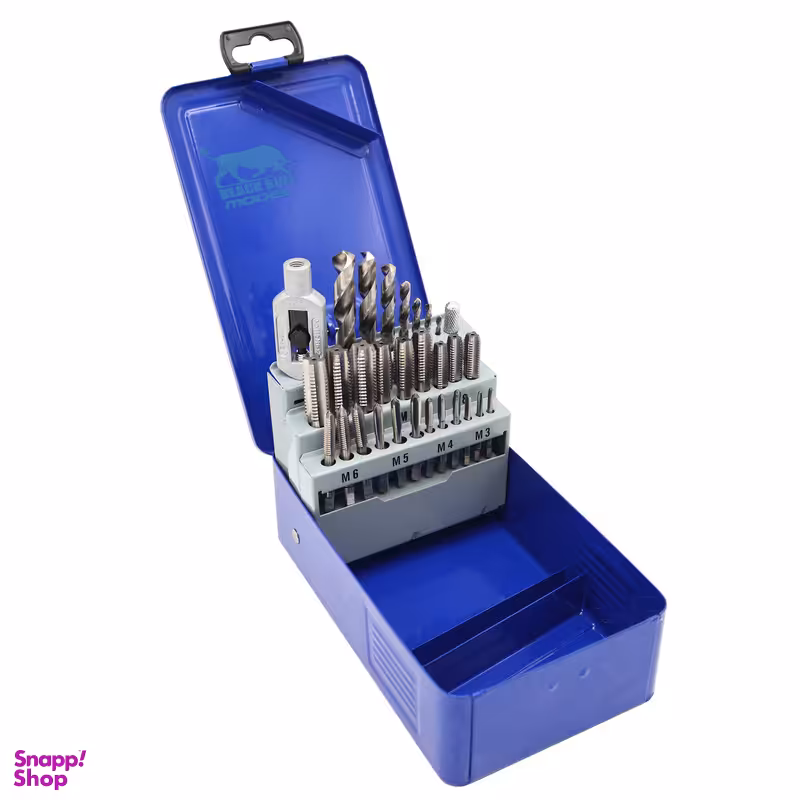 مته آهن مدل بلک بول کد YP-HSS-E-1-10MM مجموعه 19 عددی