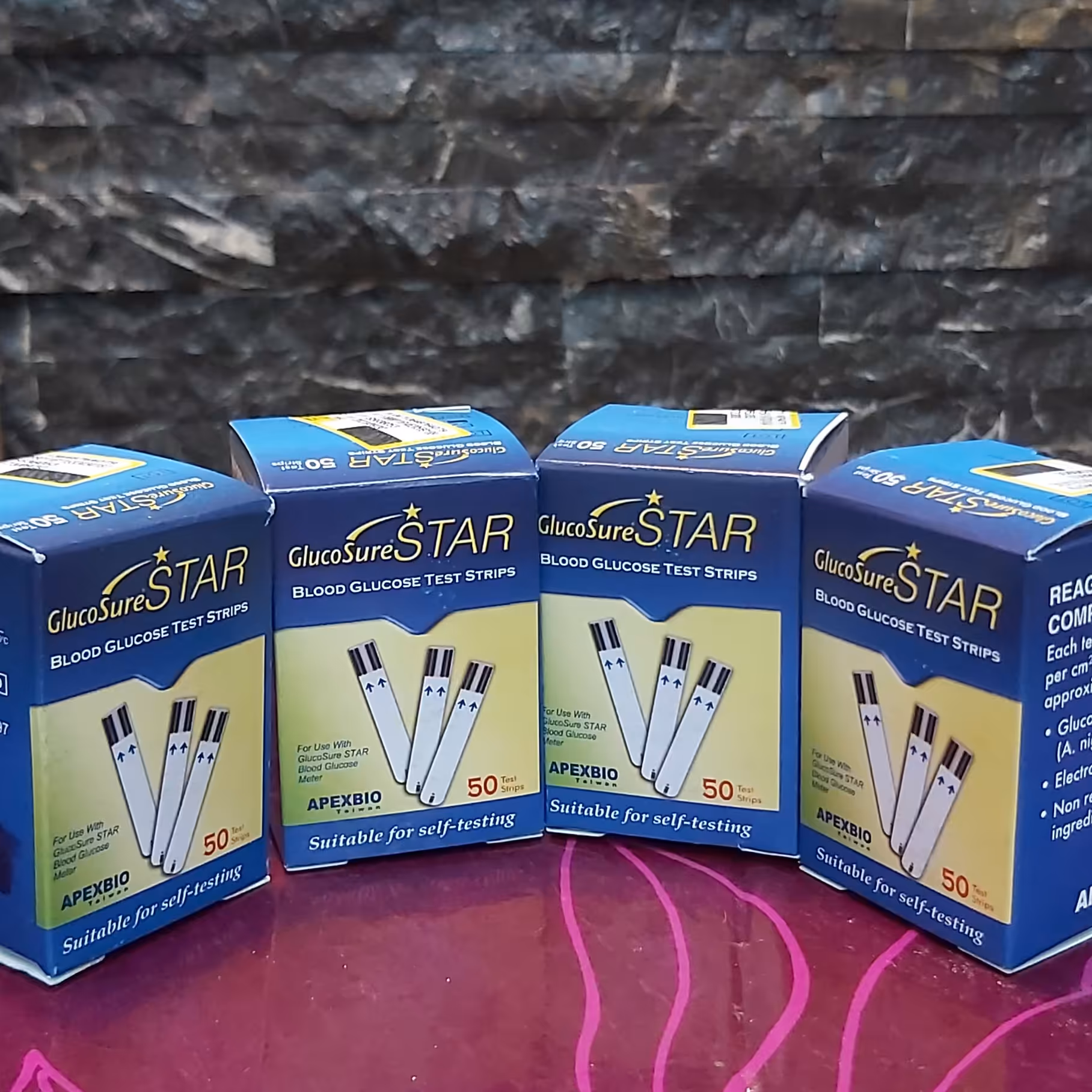نوار تست قند خون گلوکوشور استار 50 عددی glucosure star