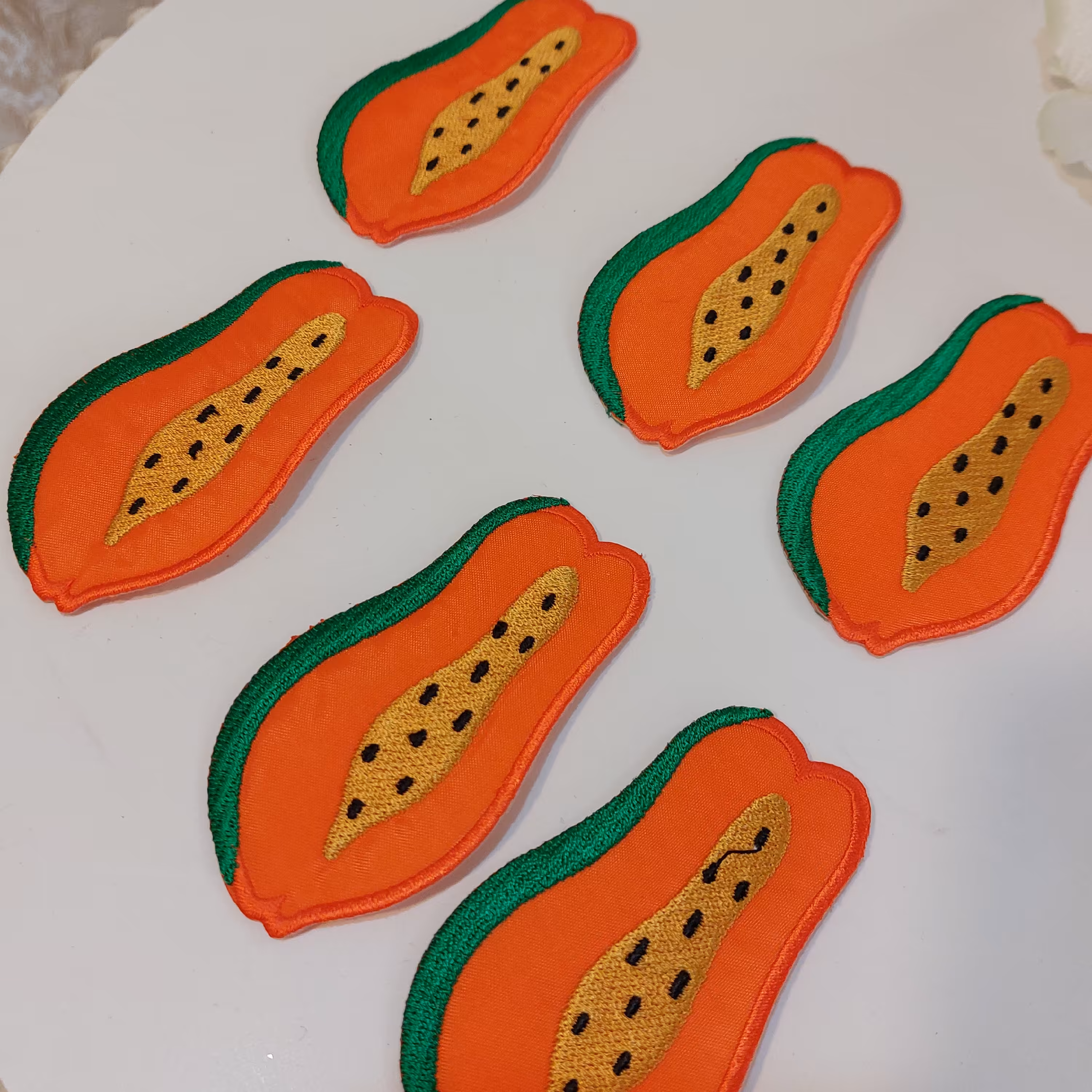 تکه دوزی و برچسب لباس کودک میوه بسته 6 تایی